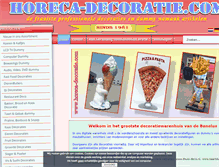 Tablet Screenshot of horeca-decoratie.com